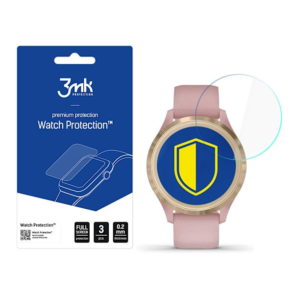 Garmin Vivomove 3s - 3mk Urbeskyttelse v. FlexibleGlass Lite