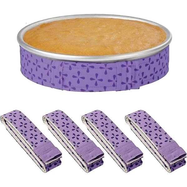Piece Bake Even Strip, Kageform Fugtighedsstrimmel, Superabsorberende Tyk Bomuld, Bagning Kage Strimler, Kageform Strimler