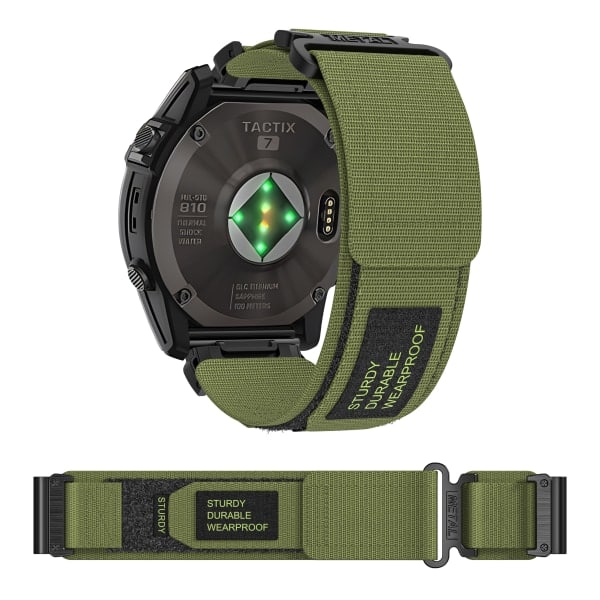 Velcro-nylon urheiluranneke Garmin-kellolle Tree 26 mm