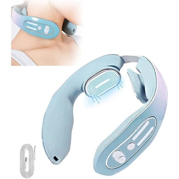 Trådlös Nacksmärtslindrande Massager Bärbar Nacksavslappnare Halloween 12 Lägen Jul Mors Dag Fars Dag Present
