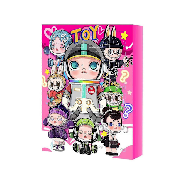 Halloween Kostumer 2024 2024 Nye Pop Mart 24 Gave Juleaften Blind Box Trendy Legetøj Søde Dekorationer A42