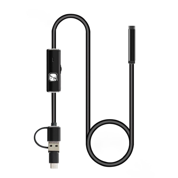 USB-C Mikro-USB Endoskop Kamera 6 Justerbare LED Lys IP67 Vandtæt 1m 7mm