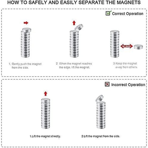 REMAKE 60 kpl magneetteja - Erittäin vahvat neodyymi jääkaappimagneetti, pienet pyöreät magneetti