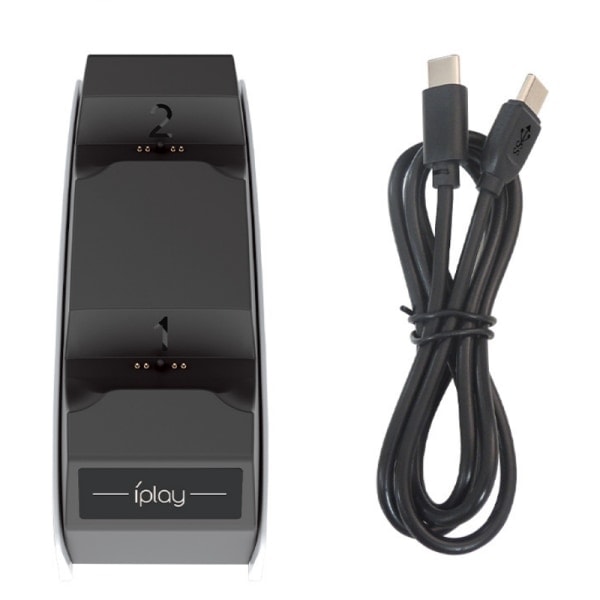 Ladesation til PS5 controllere dobbelt opladningsdock