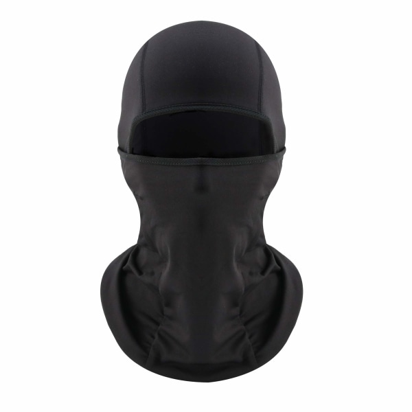 Balaklava / kypärähuppu tuulenpitävä Lycra Musta