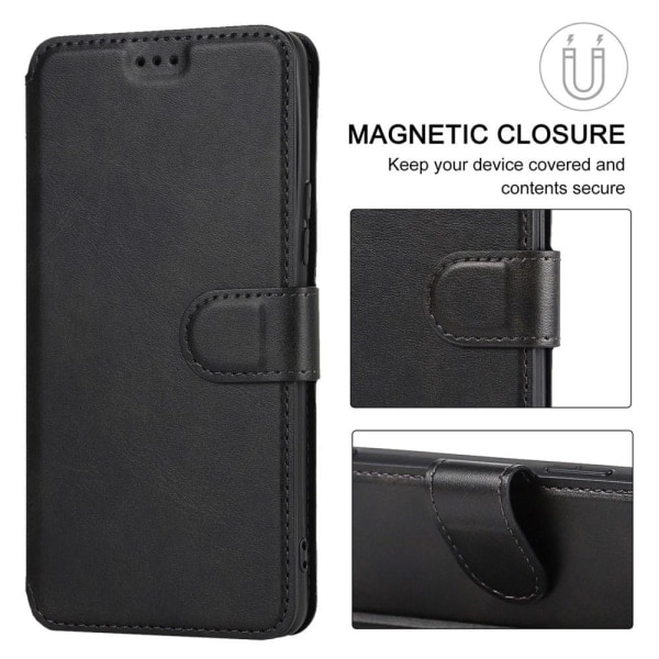 SKALO Samsung A53 5G Premium Cut Wallet Case - Sort Sort