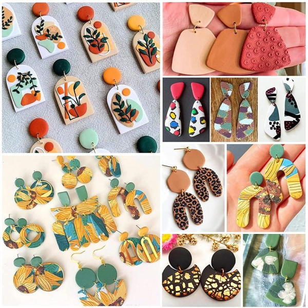 REMAKE 118 stk. Polymer Clay Udstikkere Øreringe Udstikkere Form
