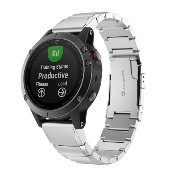 Länkband Garmin Fenix 5/5 Plus/6/6 Pro Silver