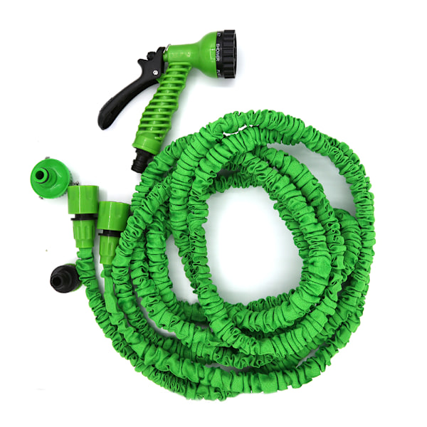 Utdragbar vattenslang med munstycke 5-15 meter