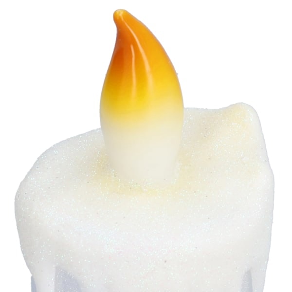 Juldekoration med LED-ljus, flamlös, simulerad flamma, tomte, nattlampa för jul, typ D, för äldre