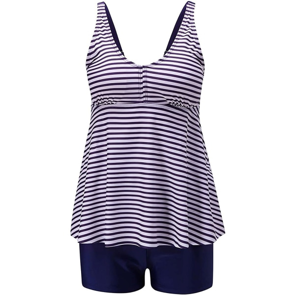 Tankini-set med Hotpants för Kvinnor Blå M