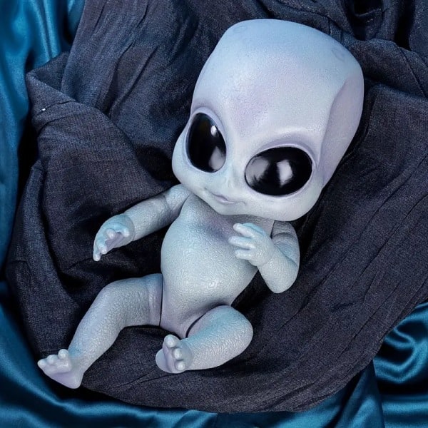 Realsitisk Reborn Baby Alien Dukke - Håndmalet Vinyl Legetøjs Samleobjekt