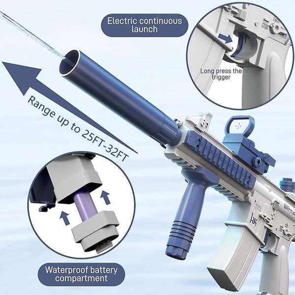 REMAKE Sähköinen Vesiampuja Aikuisten Automaattinen Vesiampuja Kastelu Vesiampuja Kesä Vesiampuja Ase Leikki Uima-allas Ranta Vesi Lelut B...