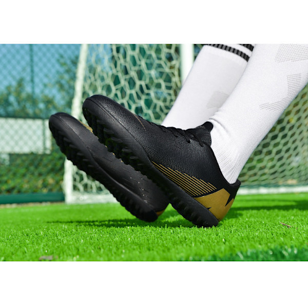 Mænds & Kvinders Indendørs/Udendørs Store Drenge Fodboldstøvler AG/FG Sort-1 39 Black-1