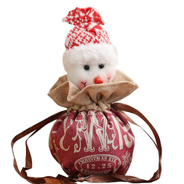 Julväska Jul Eve Väska Äppelväska Kreativ Handväska Tomte Snögubbe Godisväska