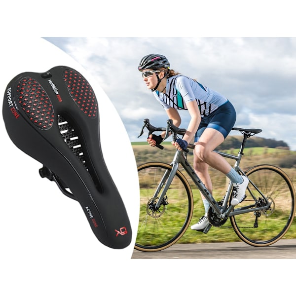 Sportcykelsadel - Mjuk och Bekväm med Skumgel Svart
