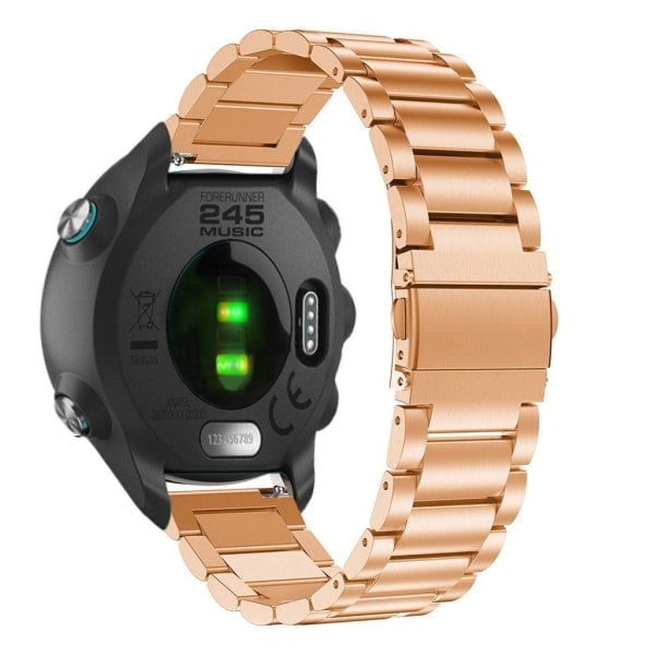 Garmin Forerunner 245 Armband i Massivt Rostfritt Stål - Roséguldrosa