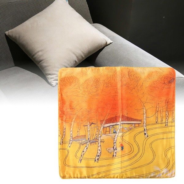 45 x 45 cm Landskapsmönsteröverdrag Sofa Bekväm