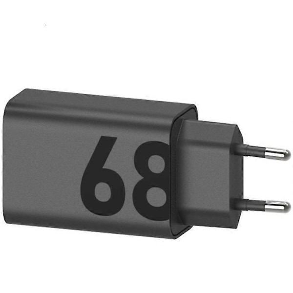 Motorola MC-682L TurboPower 68W Vegglader USB-C Power Delivery Uten Kabel - Svart