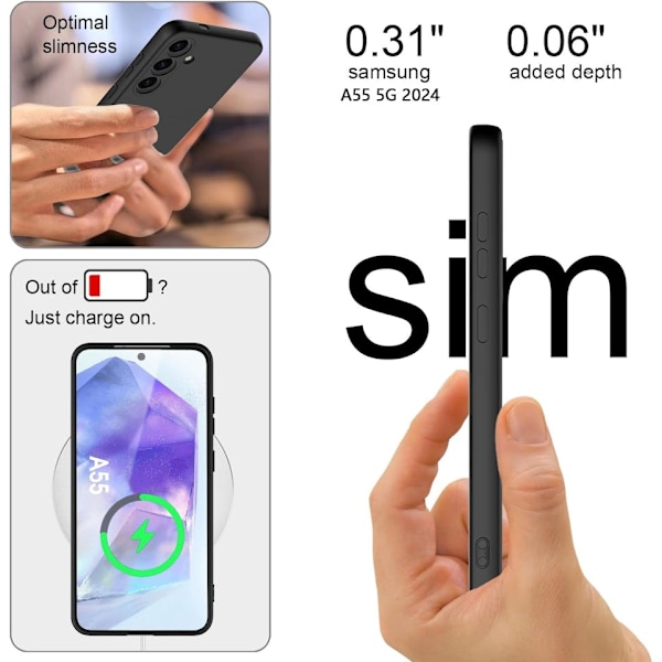 Samsung A55 Mat Sort Cover