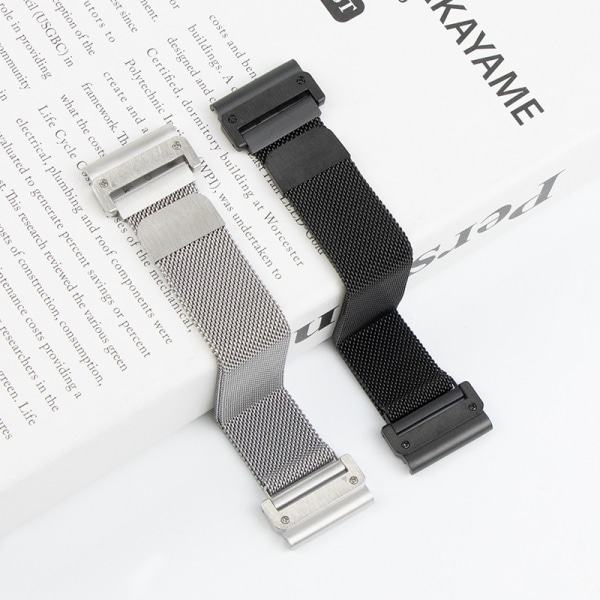 Nopea irrotuskellohihna Garmin Fenix 7 / 6 / Tactix 7 pro Musta 26mm