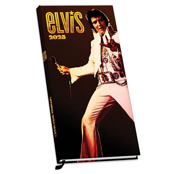 Elvis Presley 2025 Slim Nyårsdagbog En Størrelse Flerfarvet Flerfarvet En Størrelse