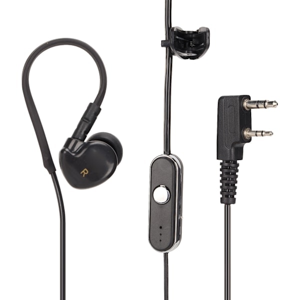 REMAKE K-Hovedet Walkie Talkie Headset Radio Høretelefon til Baofeng Uv5R 888S til Kenwood Walkie Talkies