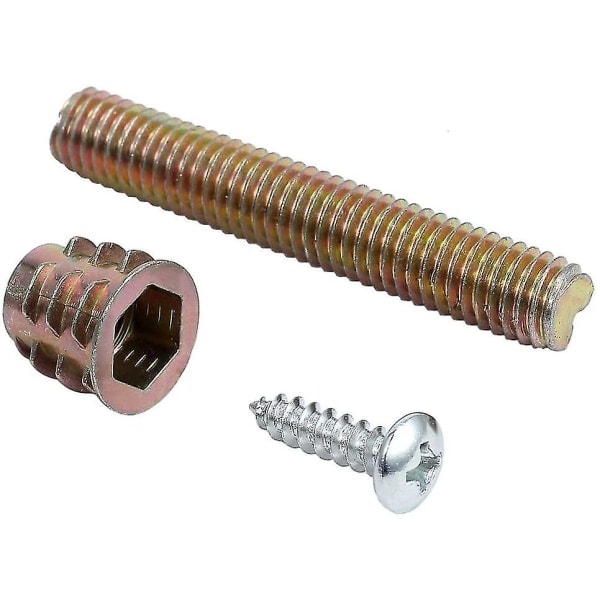 Sett med 4 monteringsbeslag for møbelbein i maskinvare for feste 49 x 49 x 2 mm