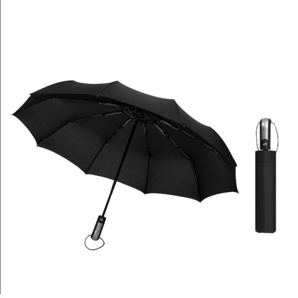 Vinyl 10 Ribs Automatisk Parasol Anti-UV Solskærm