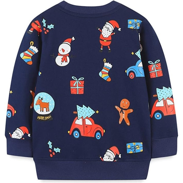 Pojkar Dinosaurie Tryckt Långärmad Casual Sweatshirt Glow in the Night Tröja Jul 7 år