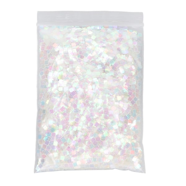 Neglekunst Glitter Sequins DIY Skinnende Firkantede Negle Pailletter Flager Dekorationer til Julefest 1.8oz