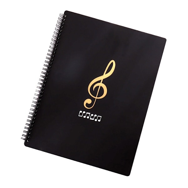 Musikmappe med 30 ark Musiklommer, Musikbordmappe
