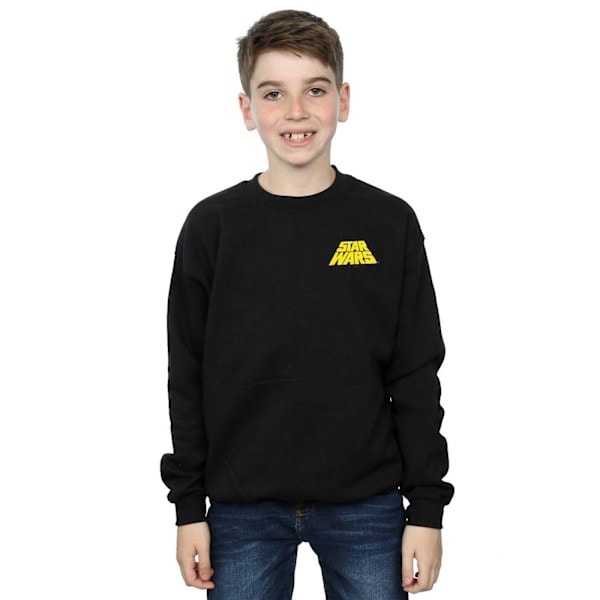 Star Wars Drenge A New Hope Åbningscrawl Badge Sweatshirt 12-13 Sort 12-13 År