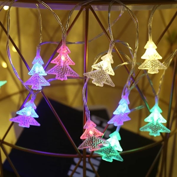 LED Christmas tree light string Christmas day decorated