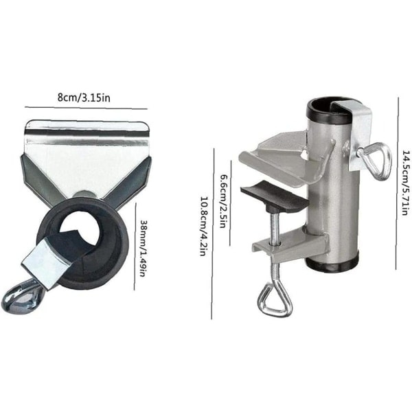 Justerbar paraplyholder Justerbar paraplyholder Justerbart paraplybræt