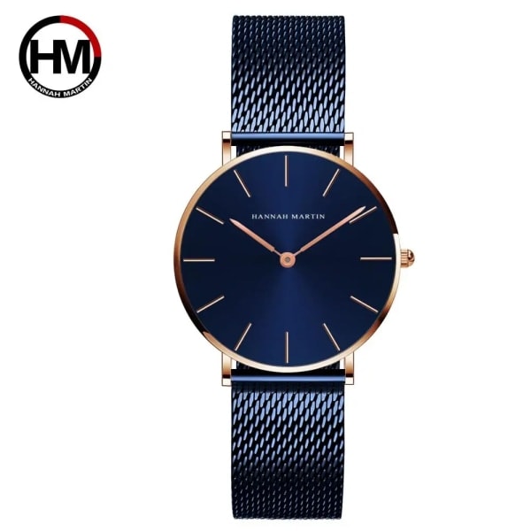 REMAKE 36mm Ny Grøn Urskive Guld Urværk Japan Kvarts Bevægelse Dame Armbåndsur Rustfrit Stål Mesh Ultra Tynd Vandafvisende Dame Ure CL36-WFL