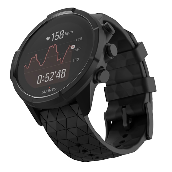 Suunto Spartan Sport Wrist HR/9 Baro/9/D5/7 armbånd (24 mm) silikone model 1 Sort