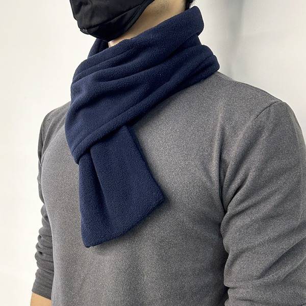 Varm polarmuddscarf för män Blå