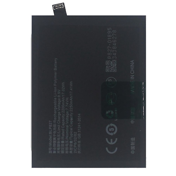 For OnePlus 9 Pro 3.87V 4400mAh Li-ion Polymer Batteri (Dobbeltlags celler) Montering (Kode: BLP827