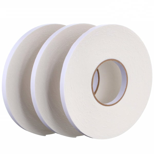 Dobbeltsidet PE-skumtape (5 ruller) Hvid S