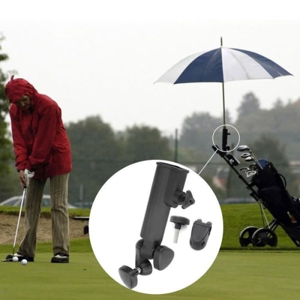TMISHION Paraplyhållare Golf Push Trolley Paraplyställ Plastställ Drag Cykelvagn Svart