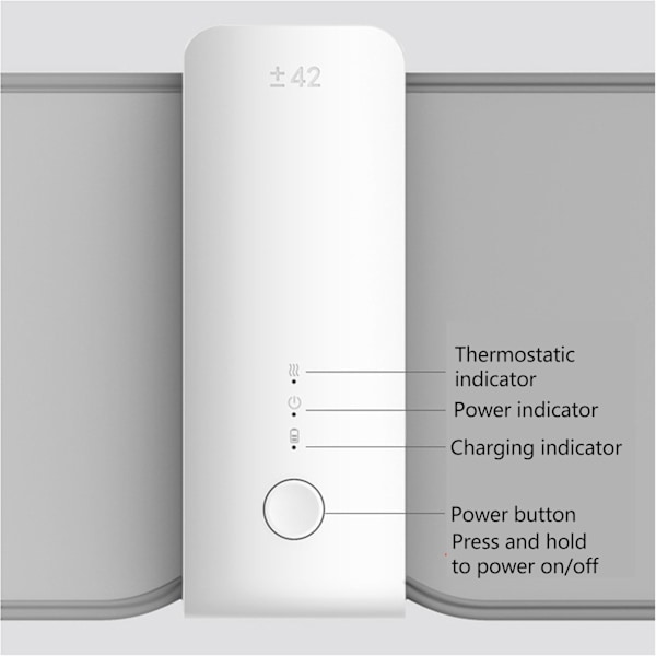 Mælkevarmerflaske med USB-opladning, isolering, passer til forskellige flasker med 5200mAh batteri