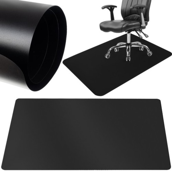 Golvskyddmatta för stol / Stolsmatta - 90x130cm Svart