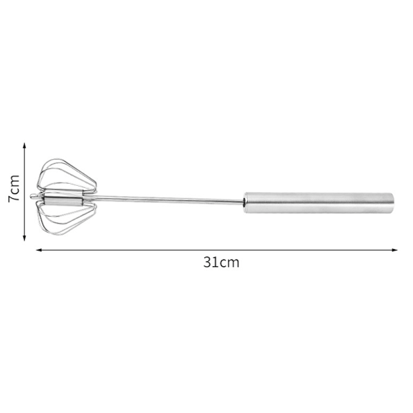 REMAKE Visp i rostfritt stål, manuell visp för ägg