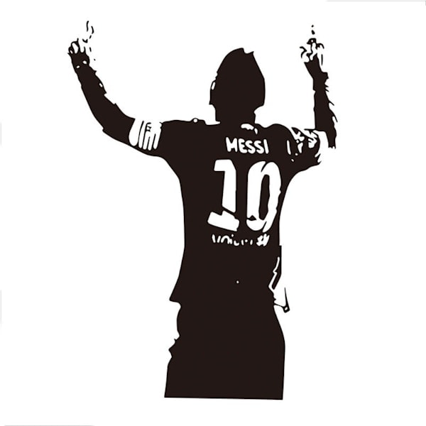 Messi 10 Soccer Player Anime Wall Decal Removable Wallpaper Home Decor