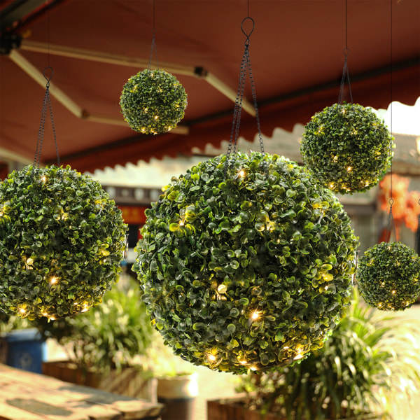 REMAKE Tekokeinotekoinen buksupallo Topiary vihreä 41*20CM