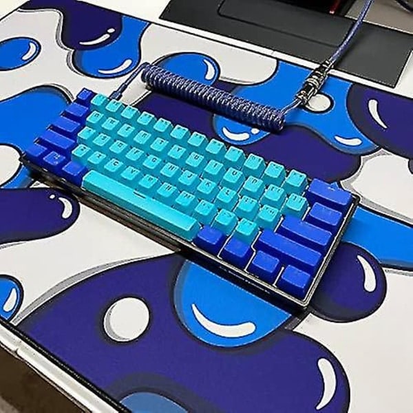 Kraken Keyboards Xxl Gaming Mousepad - Professionelt Håndlavet Mousepad - Gaming Desk Mat - 36 \" X 16 \" Udvidet Mousepad (Is)