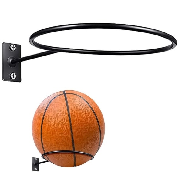 Lett basketballholder Veggmontert ballholder