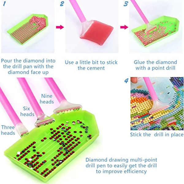 REMAKE Timanttimaalaus Tarvikepaketti, 91 Osainen DIY, 5D-