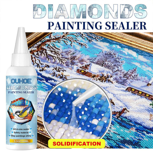 REMAKE Diamantmaling Lim Kunst Håndværk Malerier Puslespil Tætning 100ml 100ML